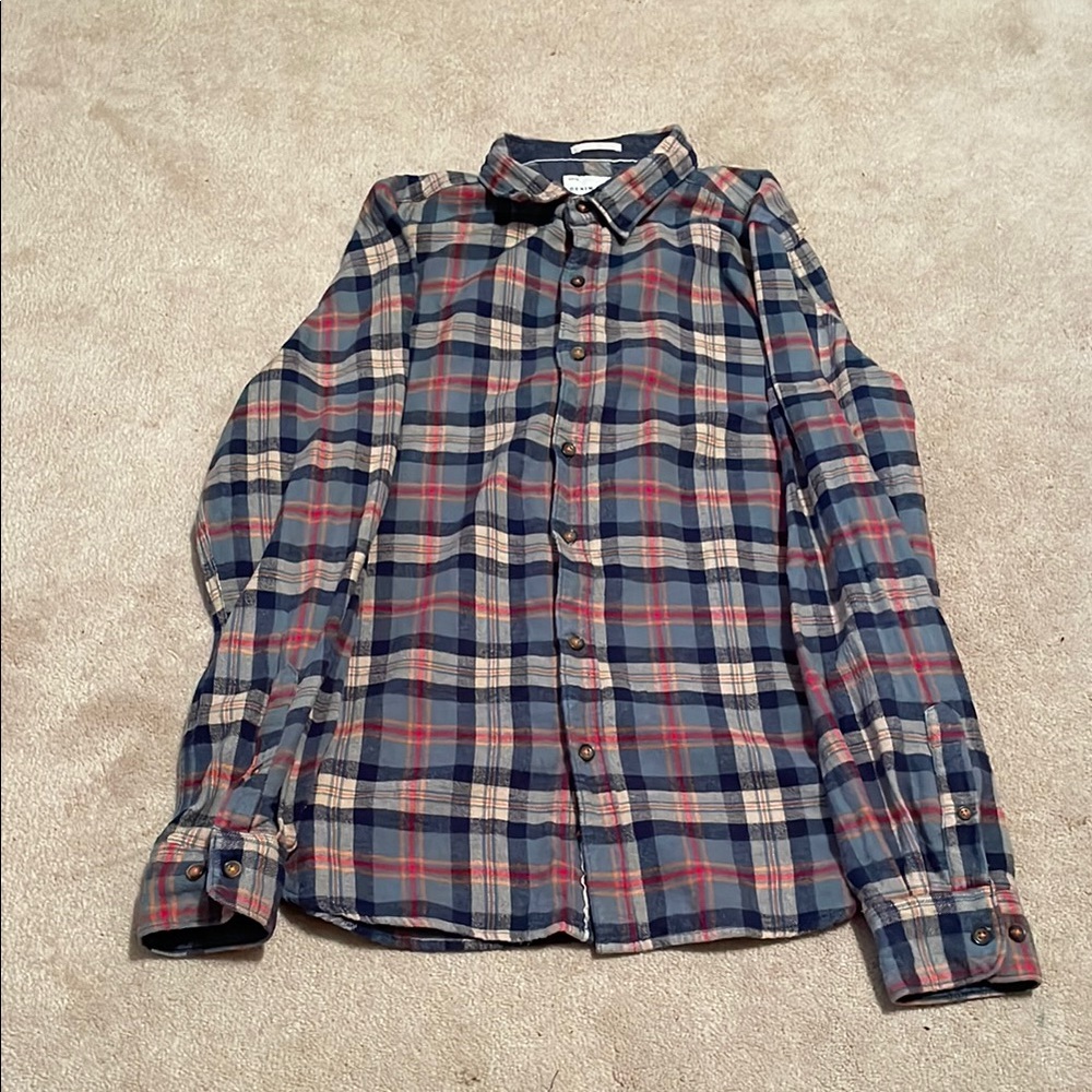 Denim and Flower Flannel